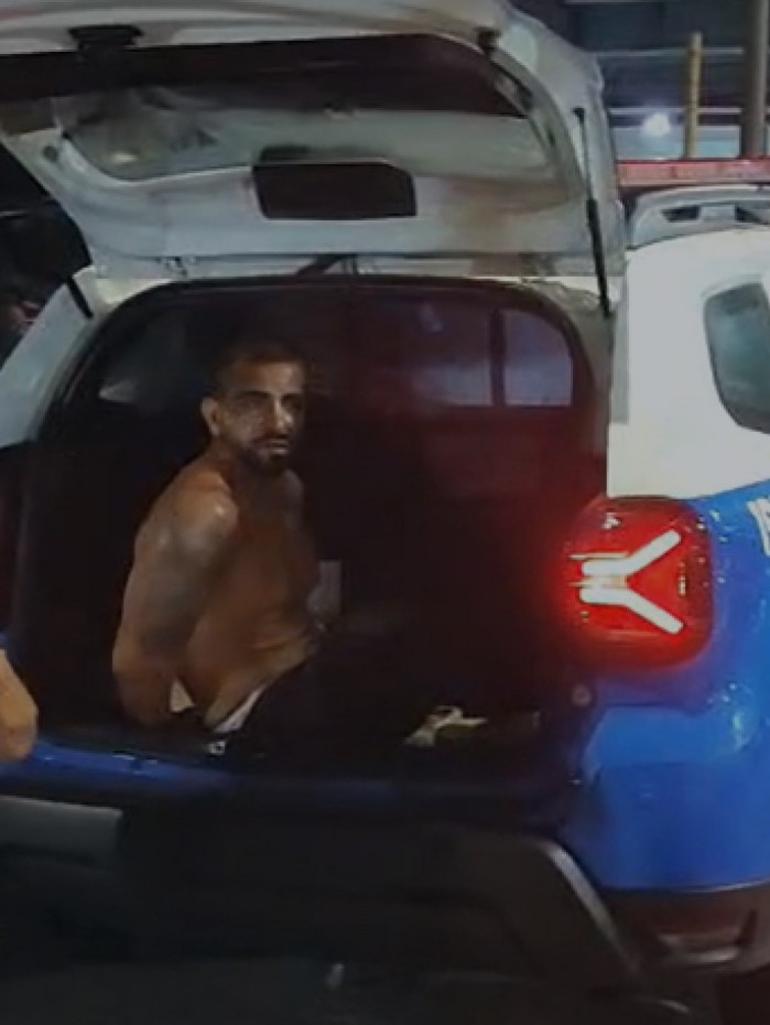 Covardão foi detido e encaminhado à 27ª DP (Vicente de Carvalho)