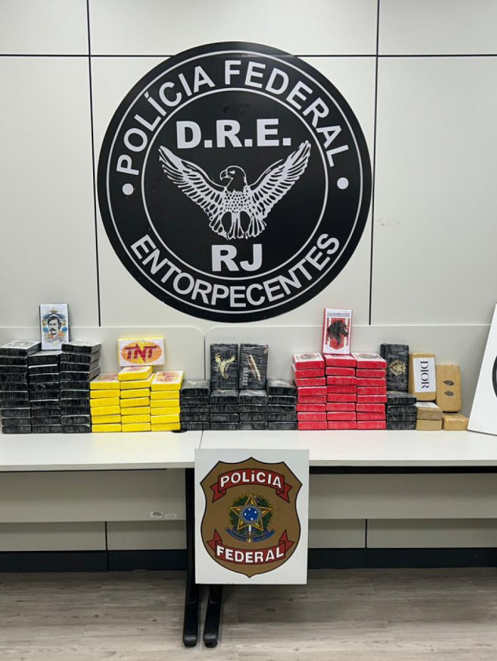 Droga foi encontrada acondicionada em estruturas de madeira
