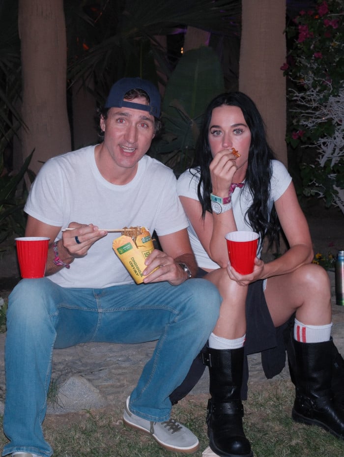 Katy Perry curte Coachella ao lado de Justin Trudeau