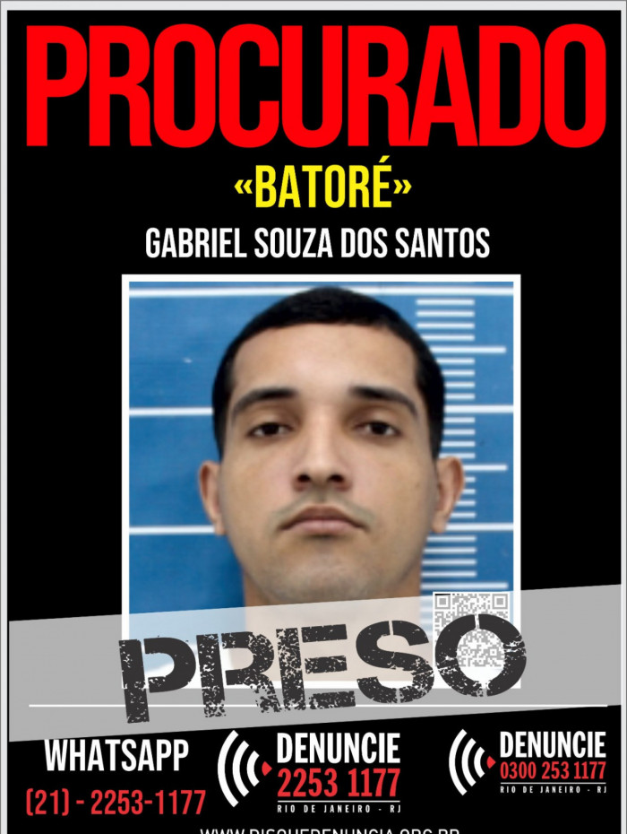 Gabriel Souza dos Santos, de 25 anos, foi preso em Niter&oacute;i