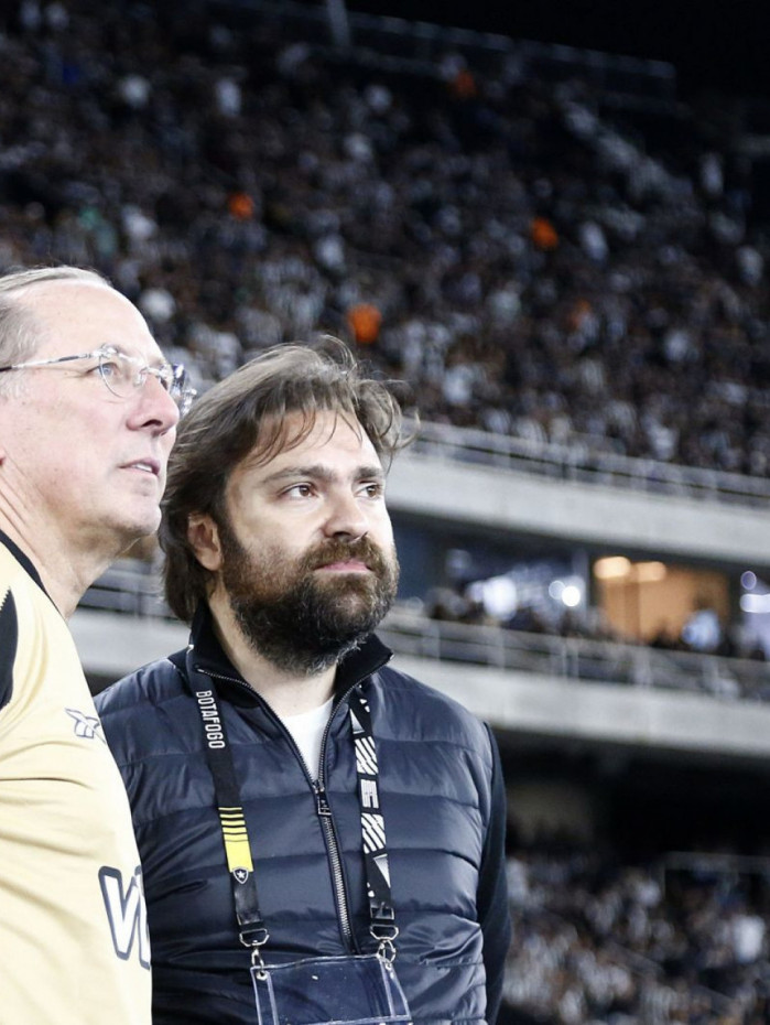 John Textor com o presidente do Botafogo social, Jo&atilde;o Paulo Magalh&atilde;es: rela&ccedil;&atilde;o n&atilde;o &eacute; das melhores