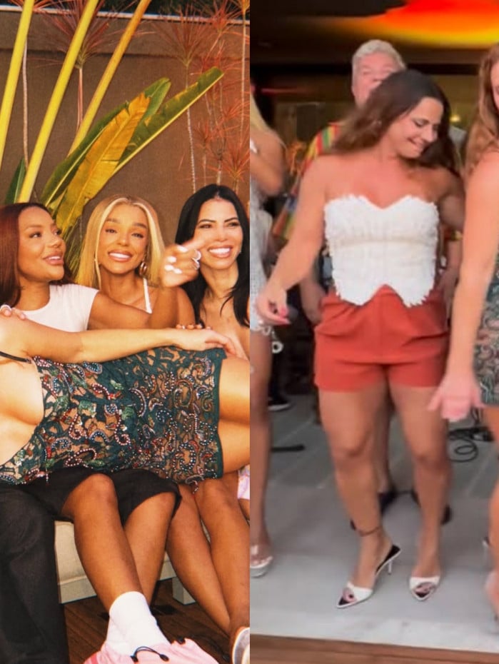 Paolla Oliveira cai no samba e re&uacute;ne famosos em festa de anivers&aacute;rio