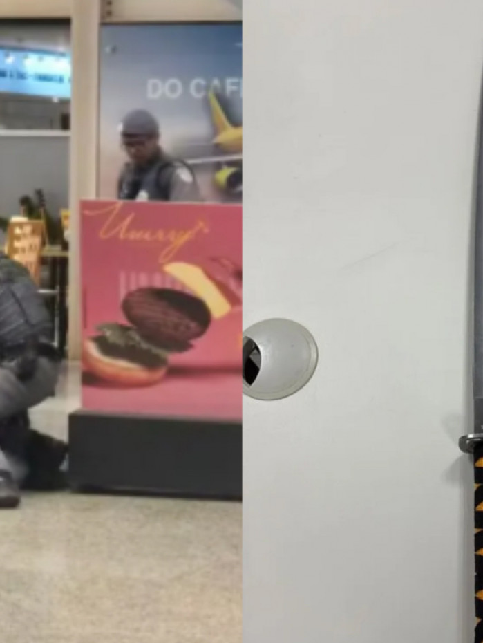 Descontrolado, homem precisou ser imobilizado por policiais militares