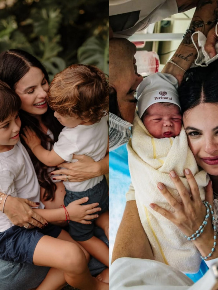 Sthefany Brito relata primeira noite com os filhos, Enrico, Vicenzo e Filippo