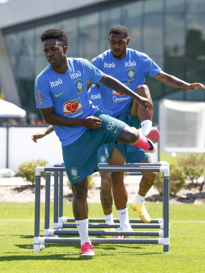 Vini Jr &eacute; o protagonista no ataque da sele&ccedil;&atilde;o brasileira