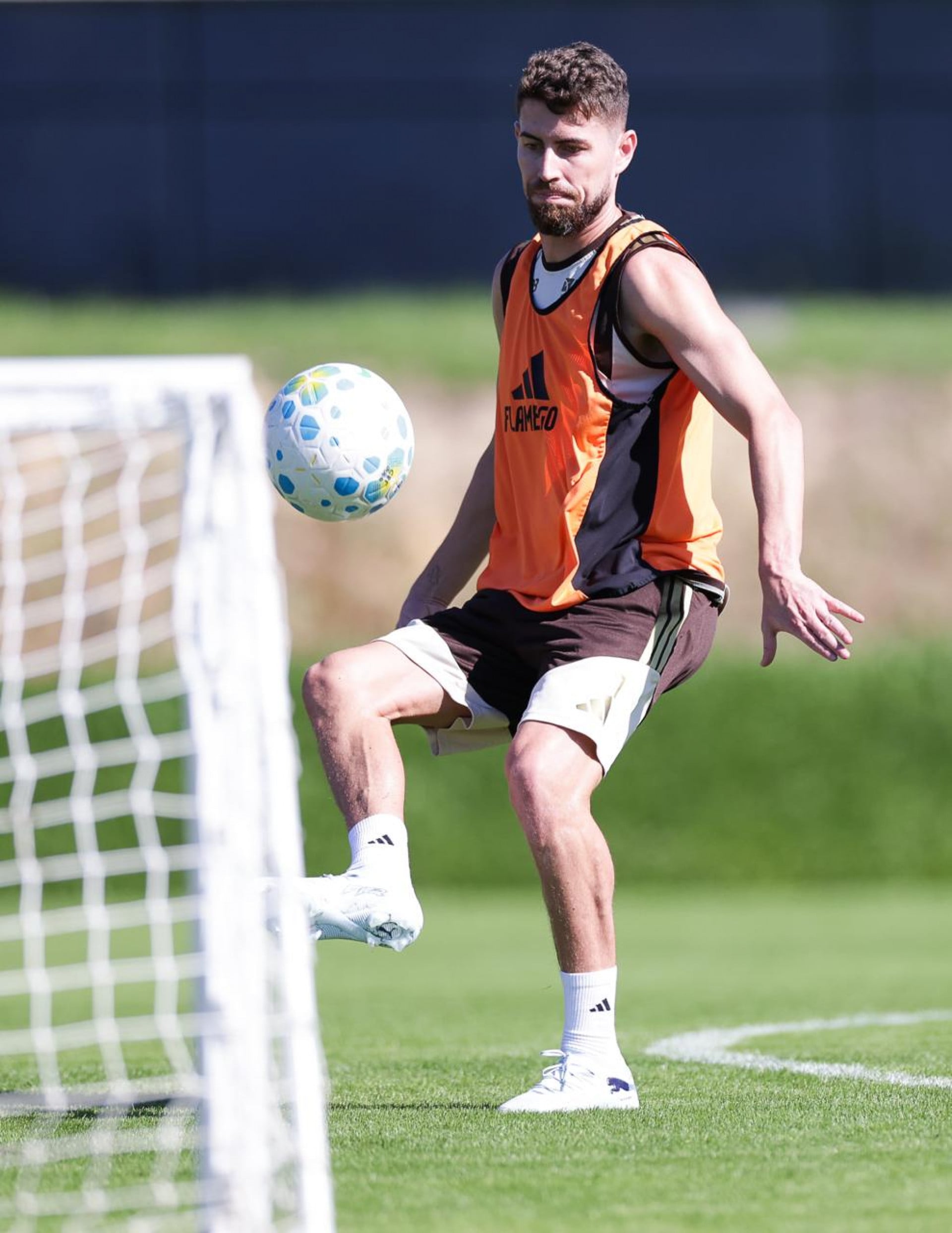 Jorginho, do Flamengo, em atividade