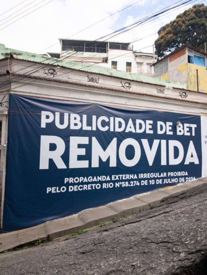 Publicidade de bets coberta pela prefeitura, que vetou a partir de hoje propagandas do tipo em espa&ccedil;os p&uacute;blicos da cidade do Rio de Janeiro