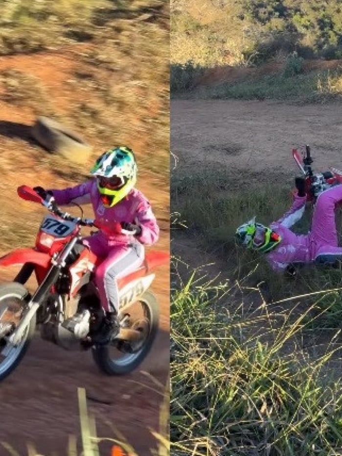 Juliette Freire sofreu nova queda de moto