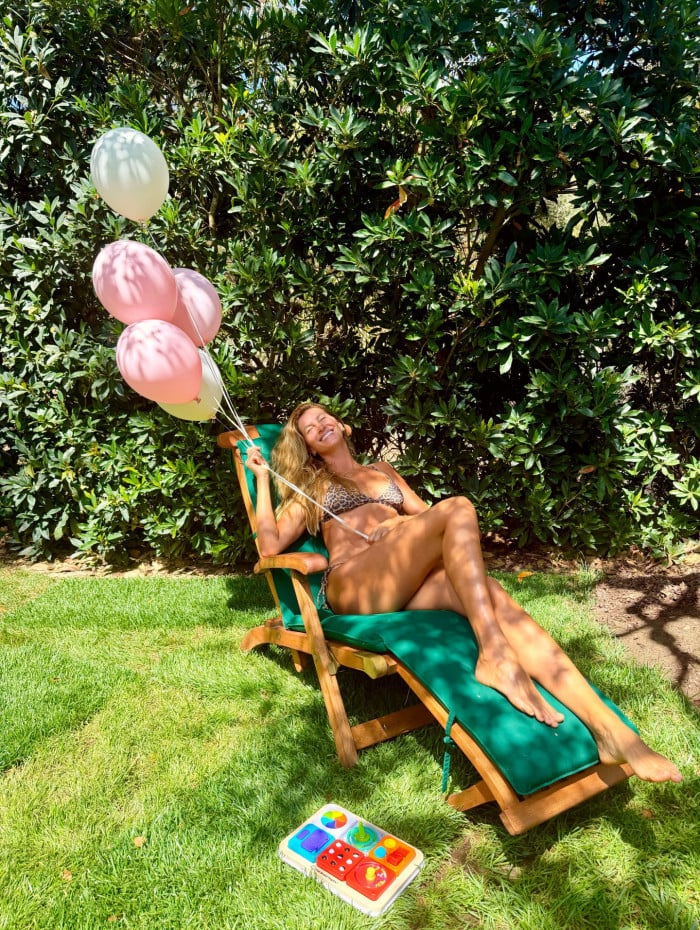 Gisele B&uuml;ndchen publica fotos de festa de anivers&aacute;rio