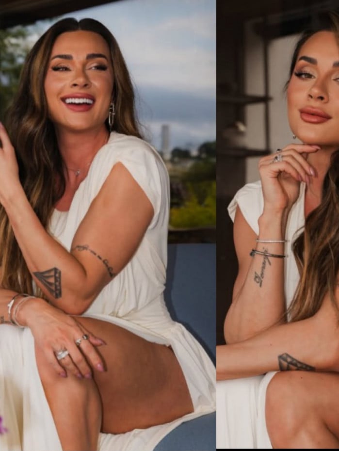 Juju Salimeni compartilhou com os seguidores antes e depois de perder 10kg
