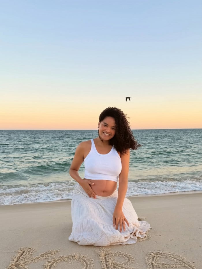 Segunda filha de Lucy Ramos se chamar&aacute; Kora 