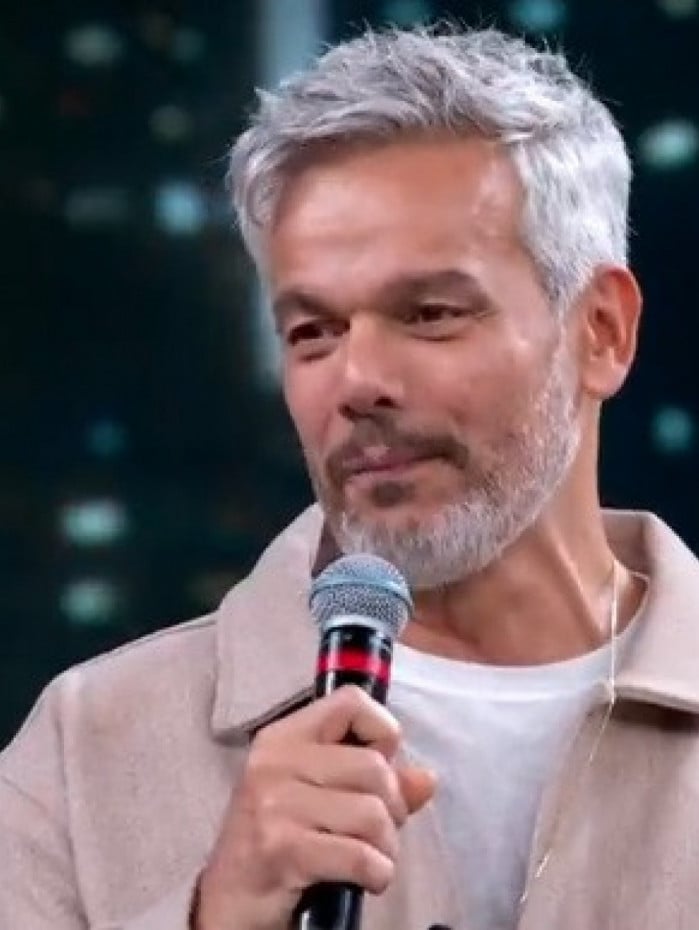 Otaviano Costa durante o 'Doming&atilde;o com Huck'