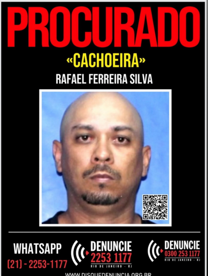 Rafael Ferreira Silva, o "Cachoeira", &eacute; procurado por envolvimento na morte do advogado Rodrigo Crespo