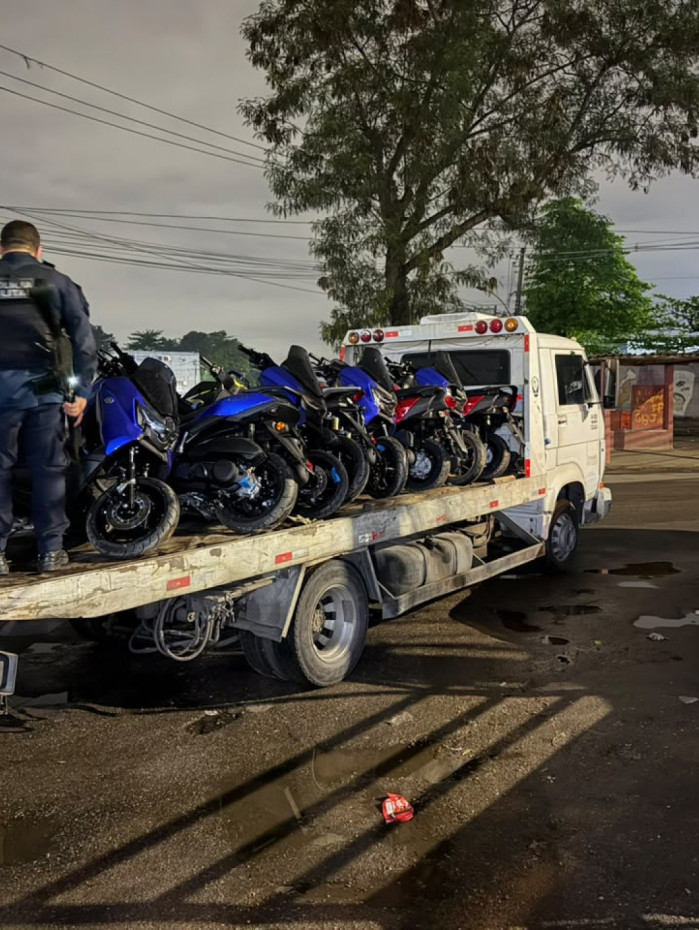 Trinta e uma, das 47 motos, foram recuperadas pela PM