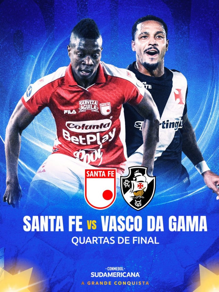Vasco e Santa Fe se enfrentam na Sul-Americana