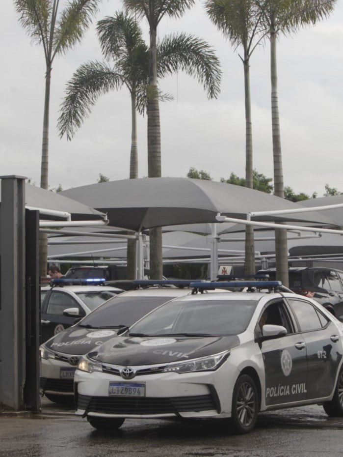 Policiais civis realizaram buscas no CT do Vasco da Gama, em Jacarepagu&aacute;