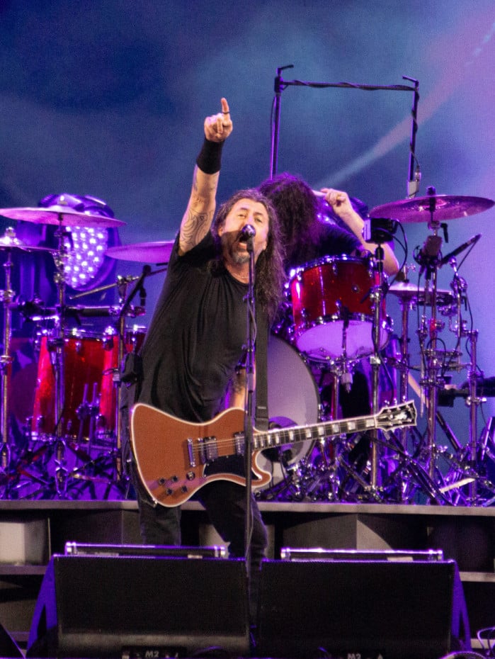 A banda norte-americana Foo Fighters finalizou a primeira noite do Rock In Rio 2026 