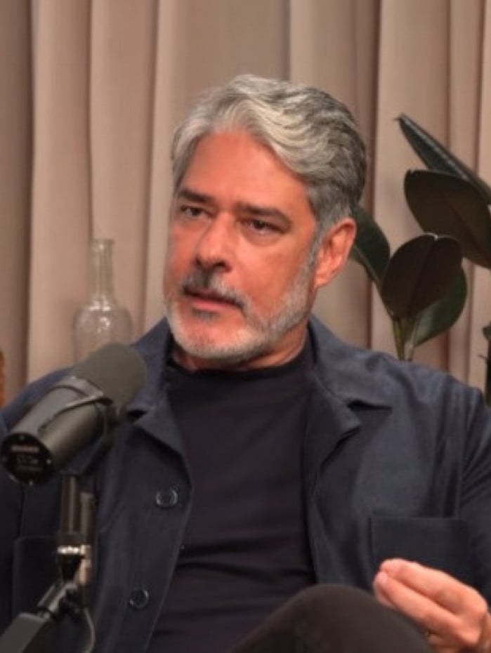 William Bonner durante entrevista ao 'C&aacute; Entre N&oacute;s'