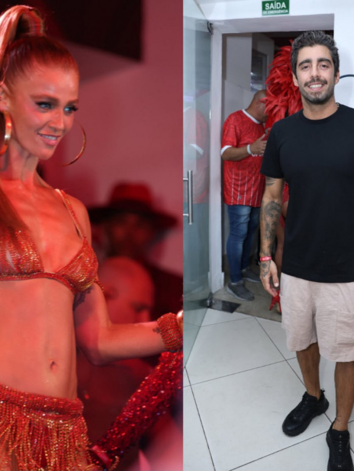 Depois de negar affair, Pedro Scooby marcou presen&ccedil;a na final de samba de ex-companheira, Cintia Dicker