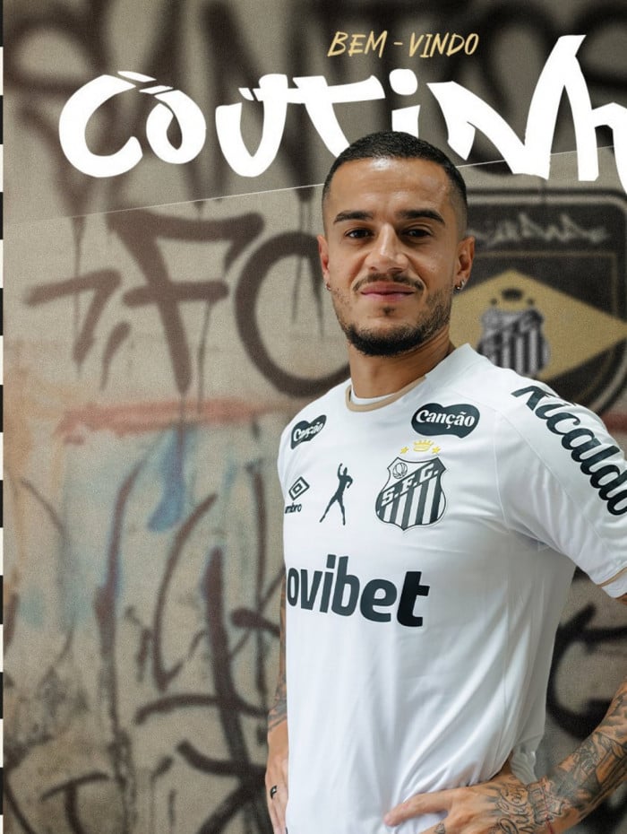  Santos oficializou a contrata&ccedil;&atilde;o de Philippe Coutinho nesta segunda-feira