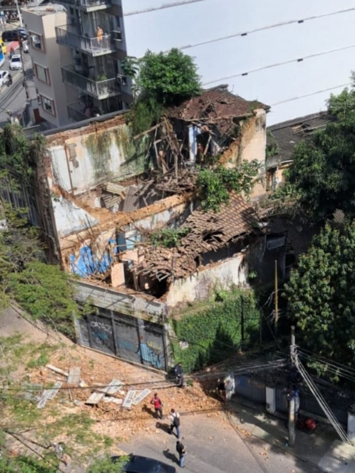 Casar&atilde;o no Cosme Velho desabou no &uacute;ltimo s&aacute;bado (19)
