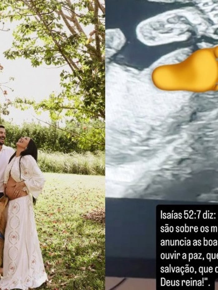 Nicolas Prattes exibiu ultrassom do filho com Sabrina Sato
