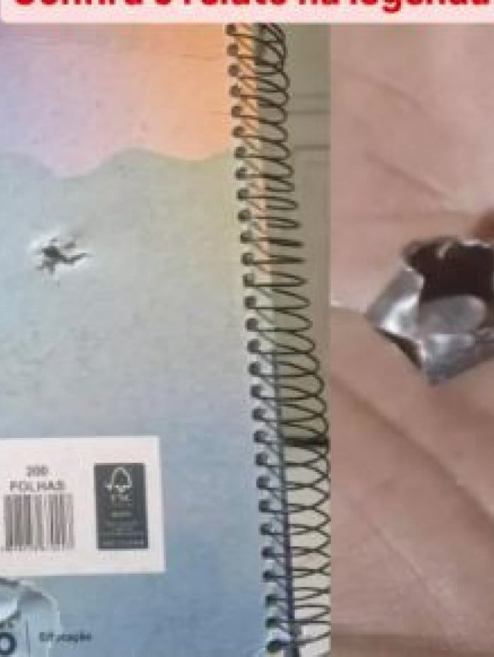 Materiais escolares foram atingidos pelos disparos