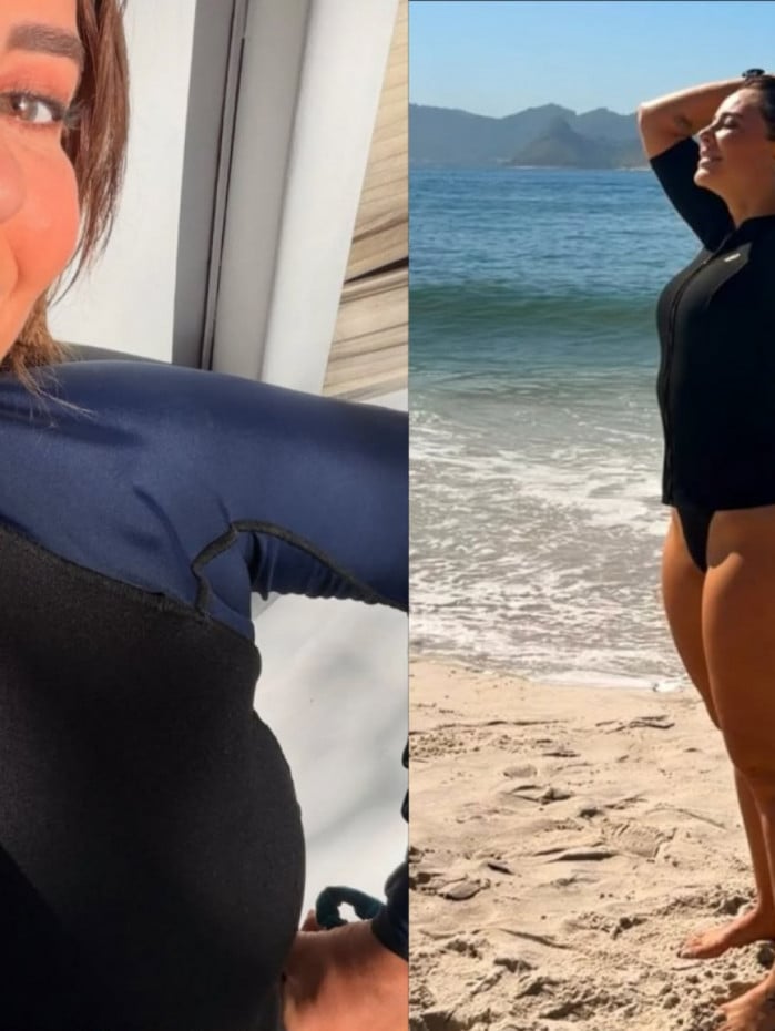 Paolla Oliveira compartilhou, no Instagram, momentos pessoais e profissionais em carrossel de fotos