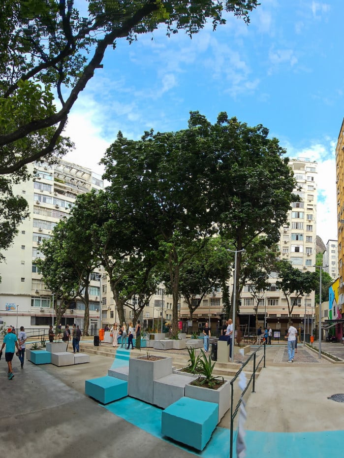 Inaugura&ccedil;&atilde;o da Pra&ccedil;a Sarah Kubitschek, em Copacabana