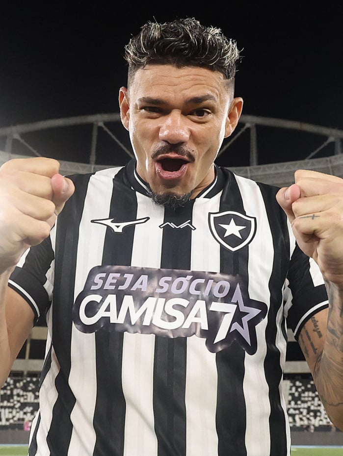 Tiquinho comemora vit&oacute;ria do Botafogo sobre a Chapecoense, no Nilton Santos