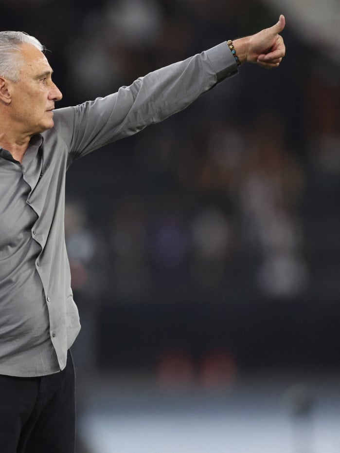 Tite em a&ccedil;&atilde;o no duelo entre Botafogo e Chapecoense, no Nilton Santos