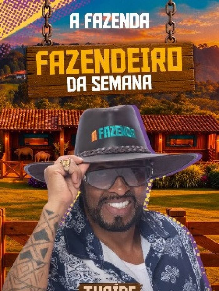 Tha&iacute;de &eacute; o novo fazendeiro do reality show 