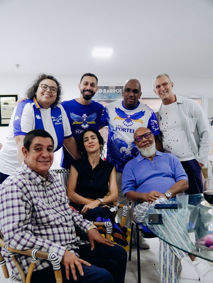 Zeca Pagodinho, Marisa Monte e Mauro Diniz estiveram no barrac&atilde;o da Portela