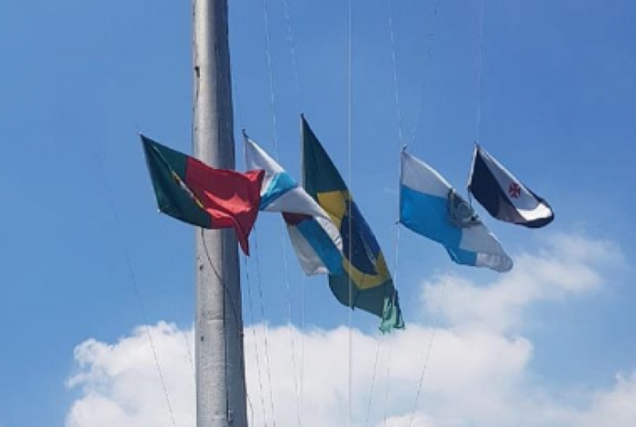 A homenagem do Vasco em respeito às vítimas