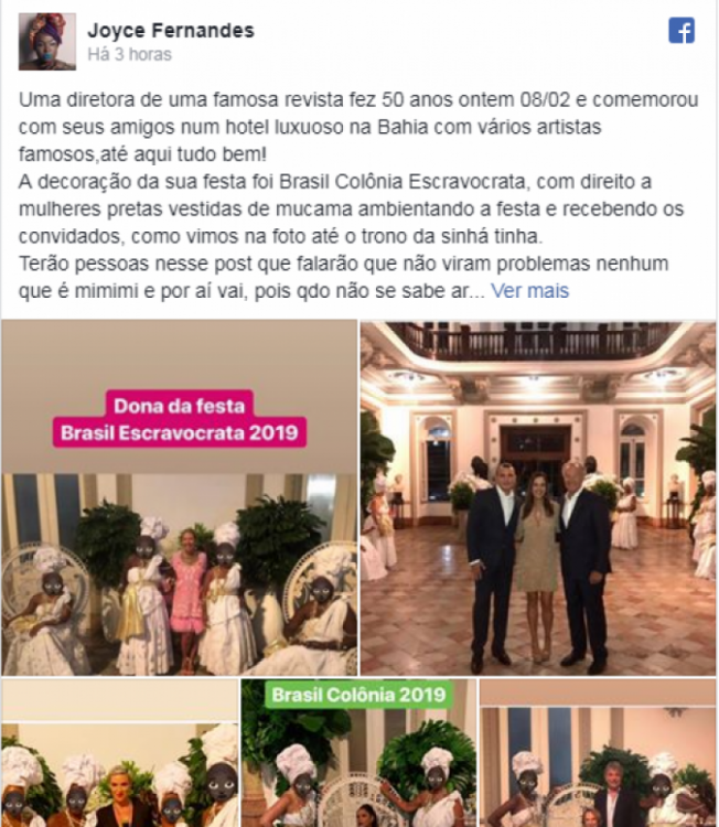 Donata Meirelles comemorou seu aniversário de 50 anos com uma festa em Salvador 