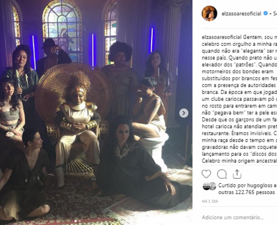 A rea&ccedil;&atilde;o de Elza Soares