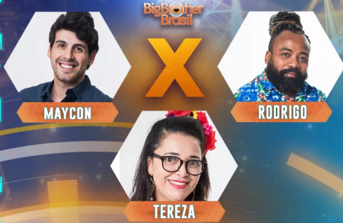 Maycon, Rodrigo e Tereza estão no quinto Paredão