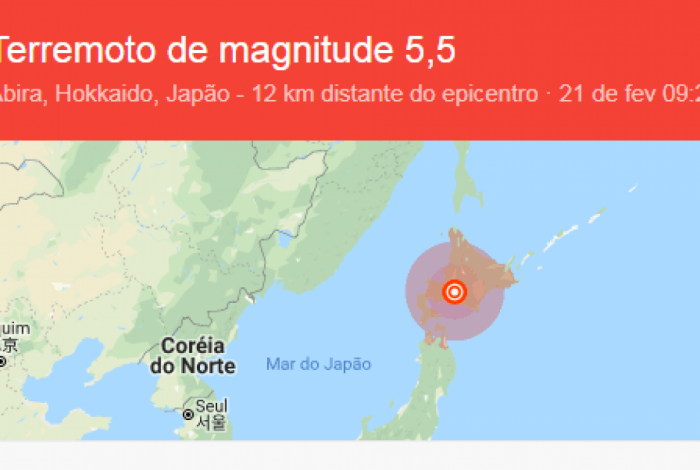Forte terremoto atinge Japão