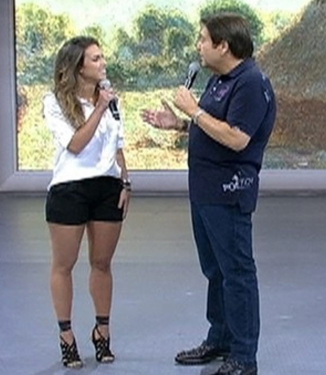 Talitha Morete apresentou o quadro Giro Domingão