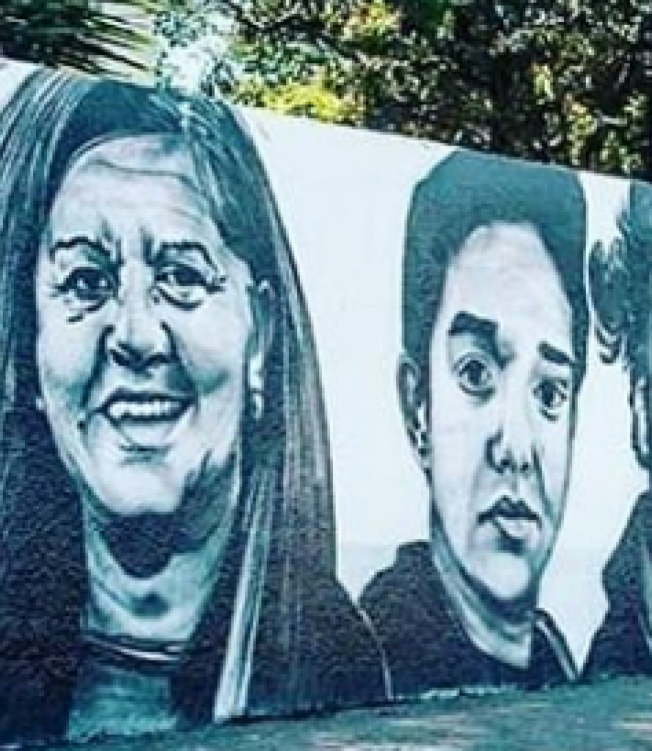 Grafiteiro homenageia vítimas em muro da escola Raul Brasil, em Suzano - Reprodução redes sociais 