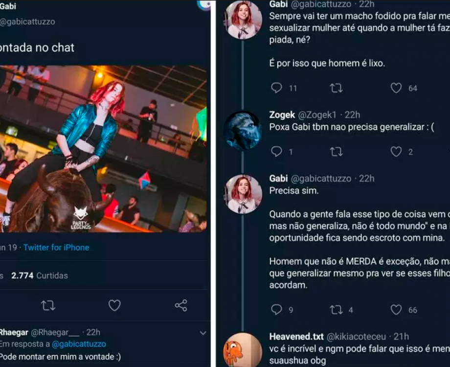 Influencer perde patrocinador por dizer 'homem é lixo' para se defender de ofensa