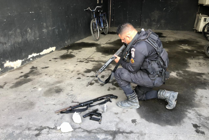 Material apreendido em ação desta sexta-feira 