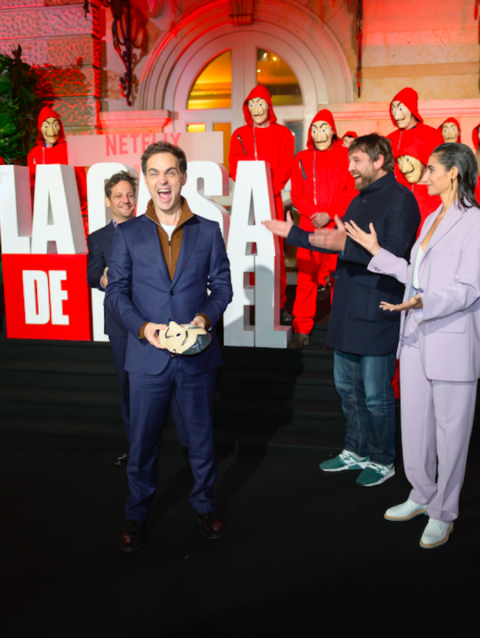 Pedro Alonso, o Berlim, causa alvoroço na première de La Casa de Papel