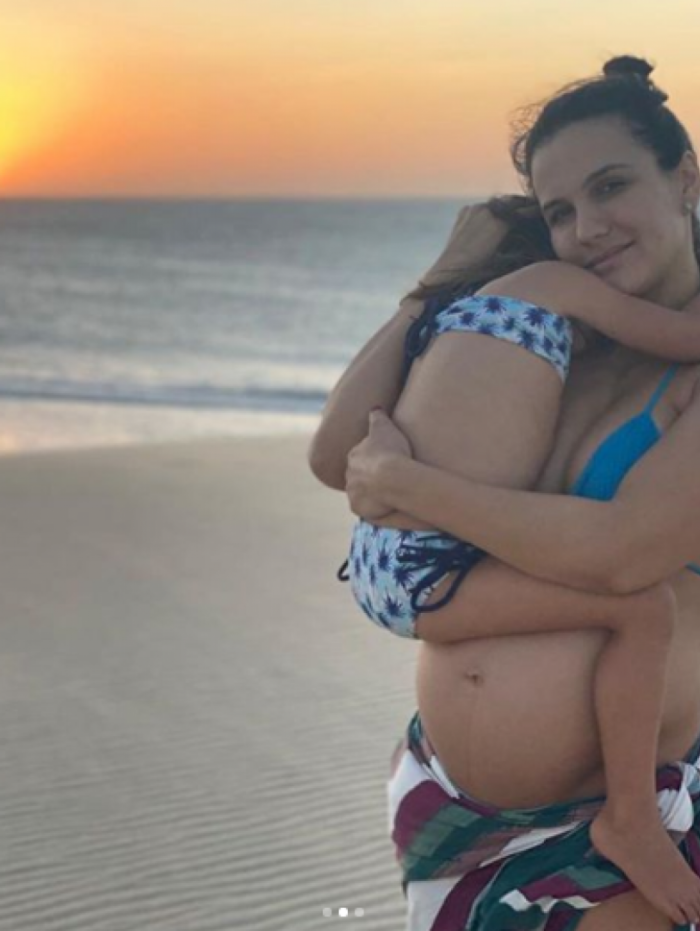 Kyra Gracie exibe barrigÃ£o