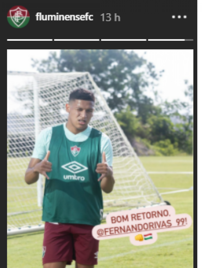 Pacheco já treinou na última quarta-feira